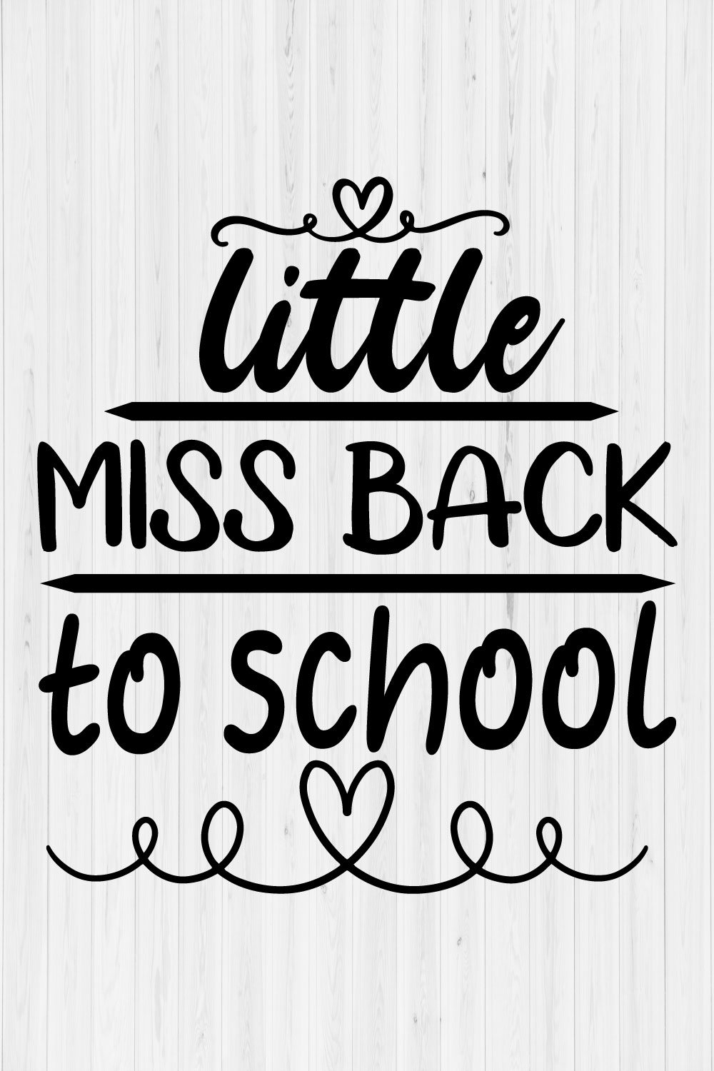 Little miss Back to school pinterest preview image.