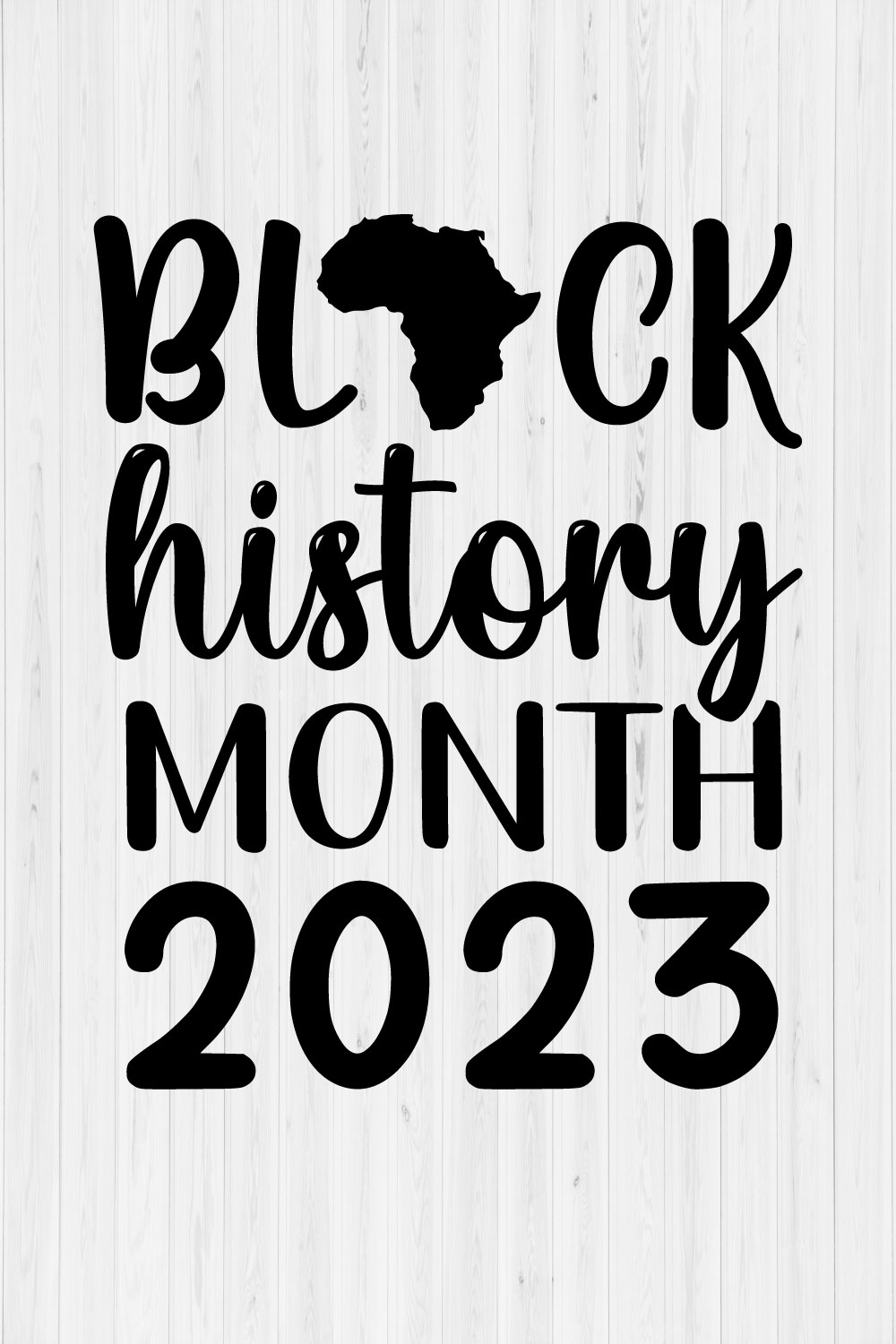 Black History Month 2023 pinterest preview image.