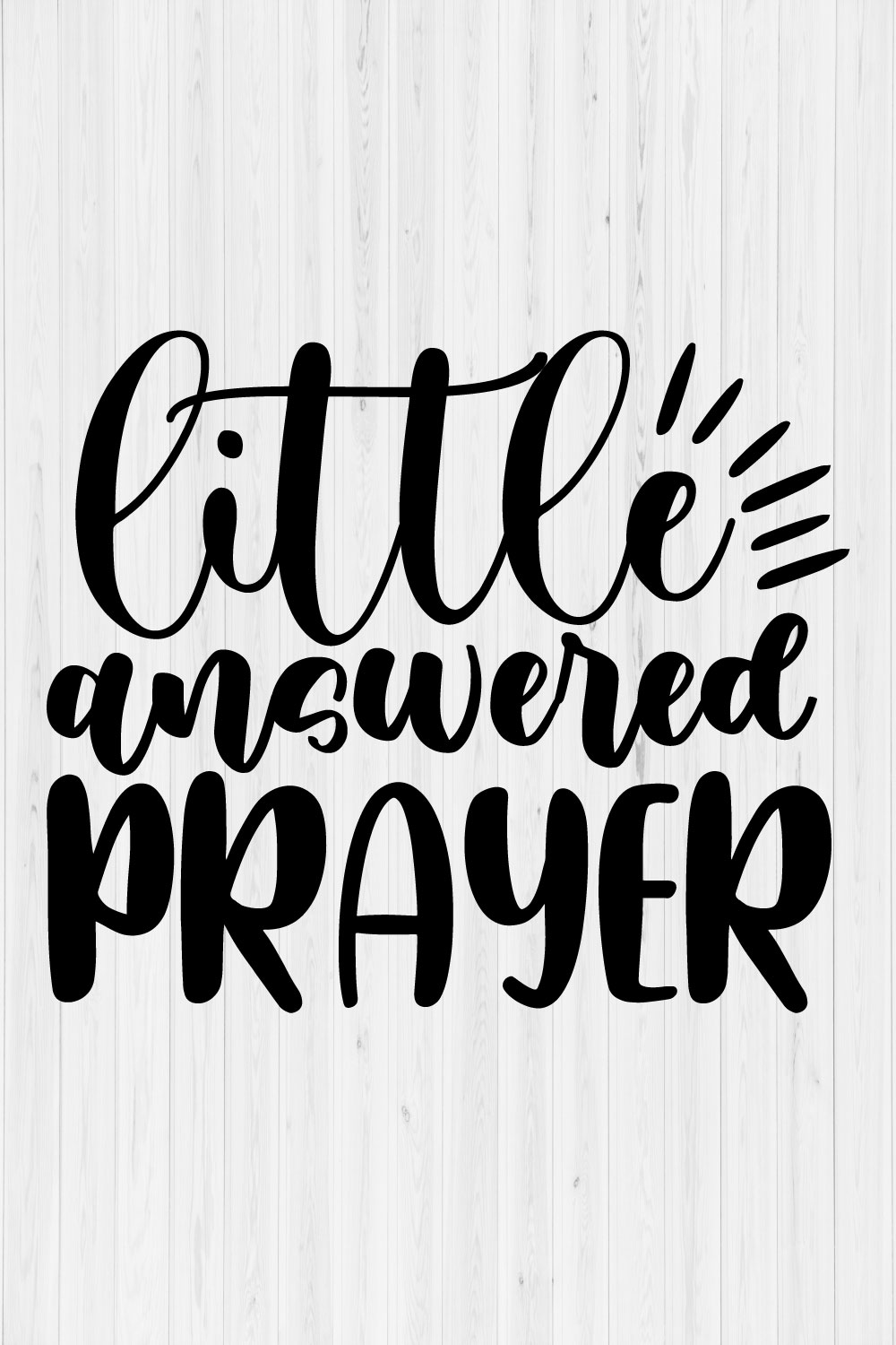 Little answered prayer pinterest preview image.