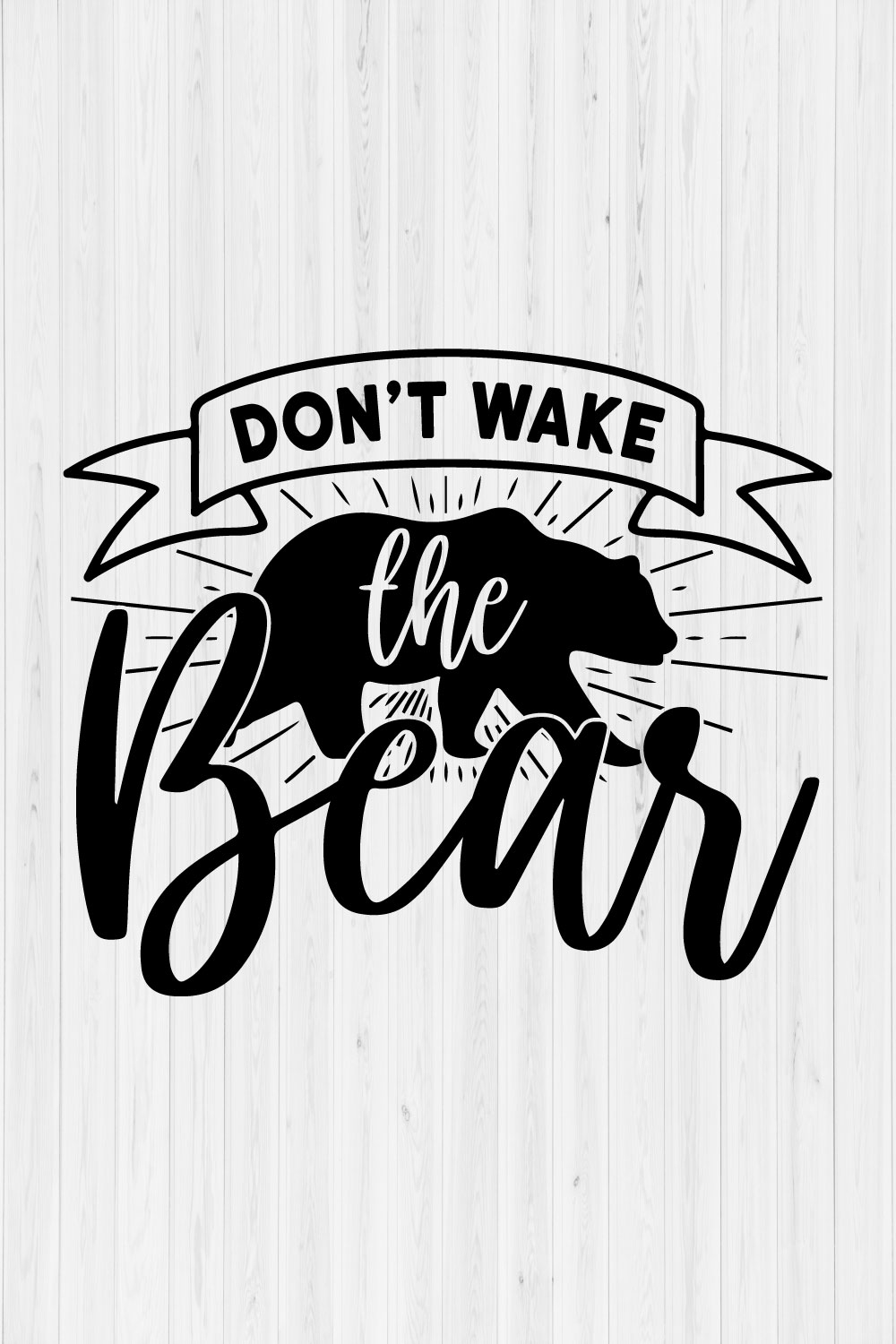 Don't wake the bear pinterest preview image.