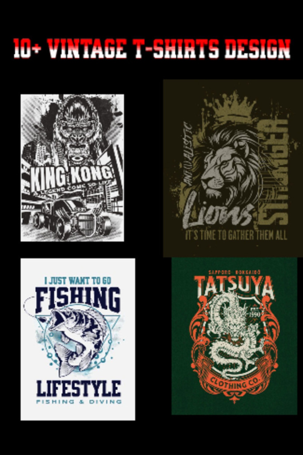 10+ Vntage T-Shirts Uniqe Designs pinterest preview image.