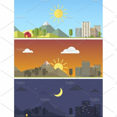 City in different times of day cover image.