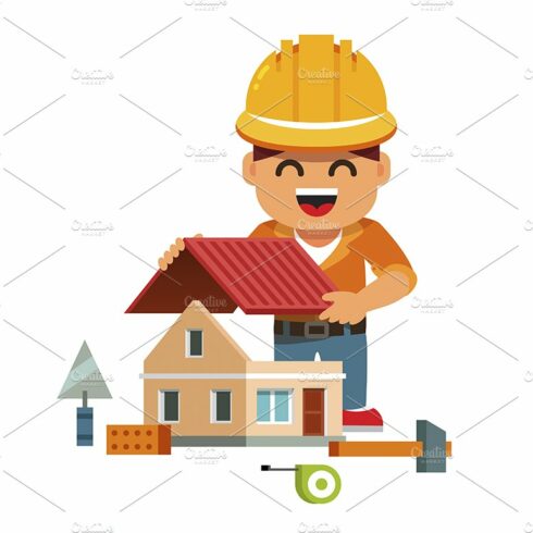 Young smiling house builder cover image.
