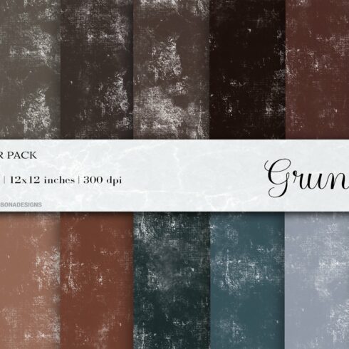 Grunge Digital Papers cover image.