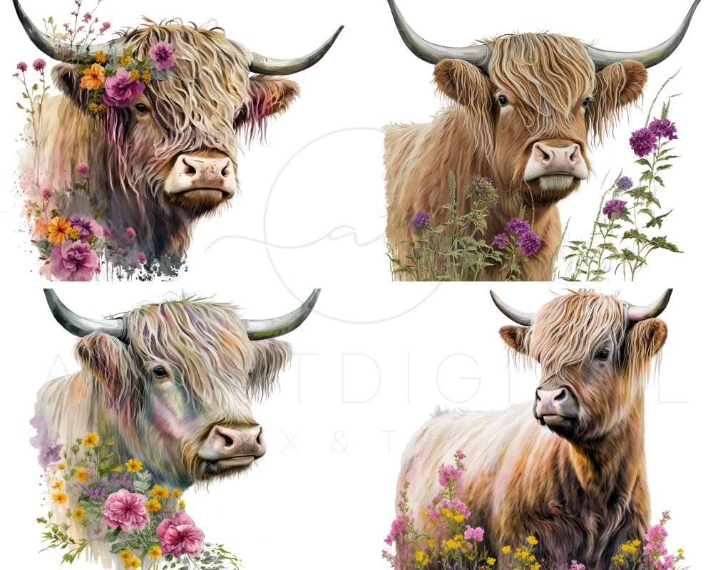 Scottish Highland Cattle Diamond Painting