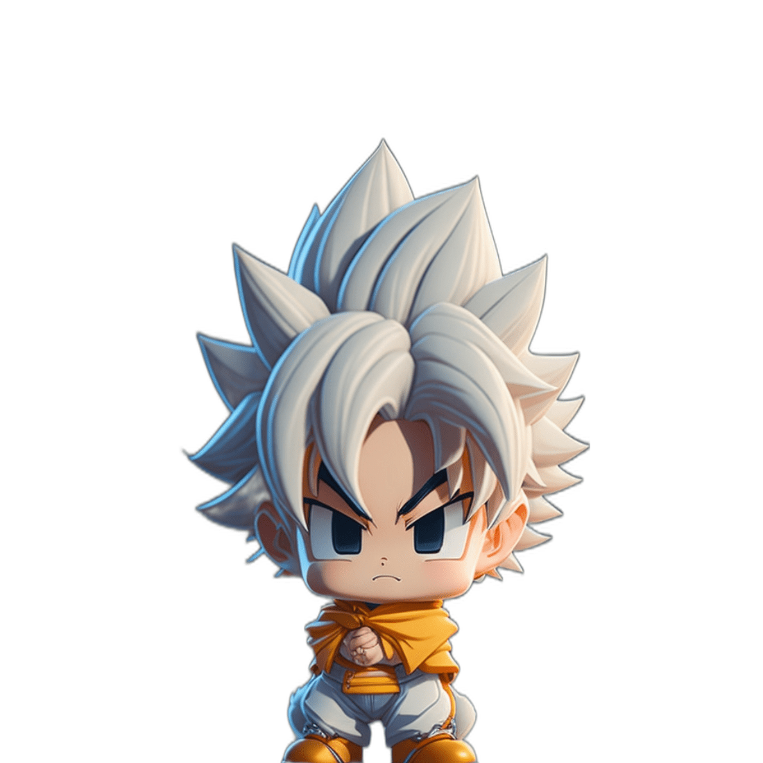 3D Animated style Goku design high quality cover image.