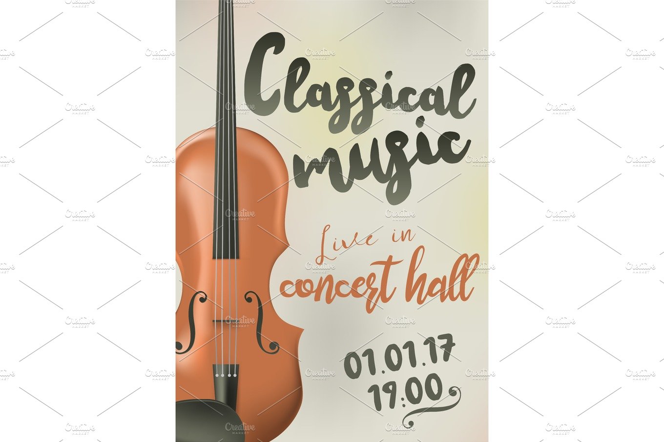 Poster concert of classical music cover image.