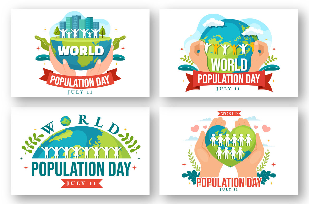 Logo Design of World Population Day Stock Vector - Illustration of  diversity, save: 222522205