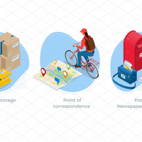 Isometric concept of Parcel storage cover image.