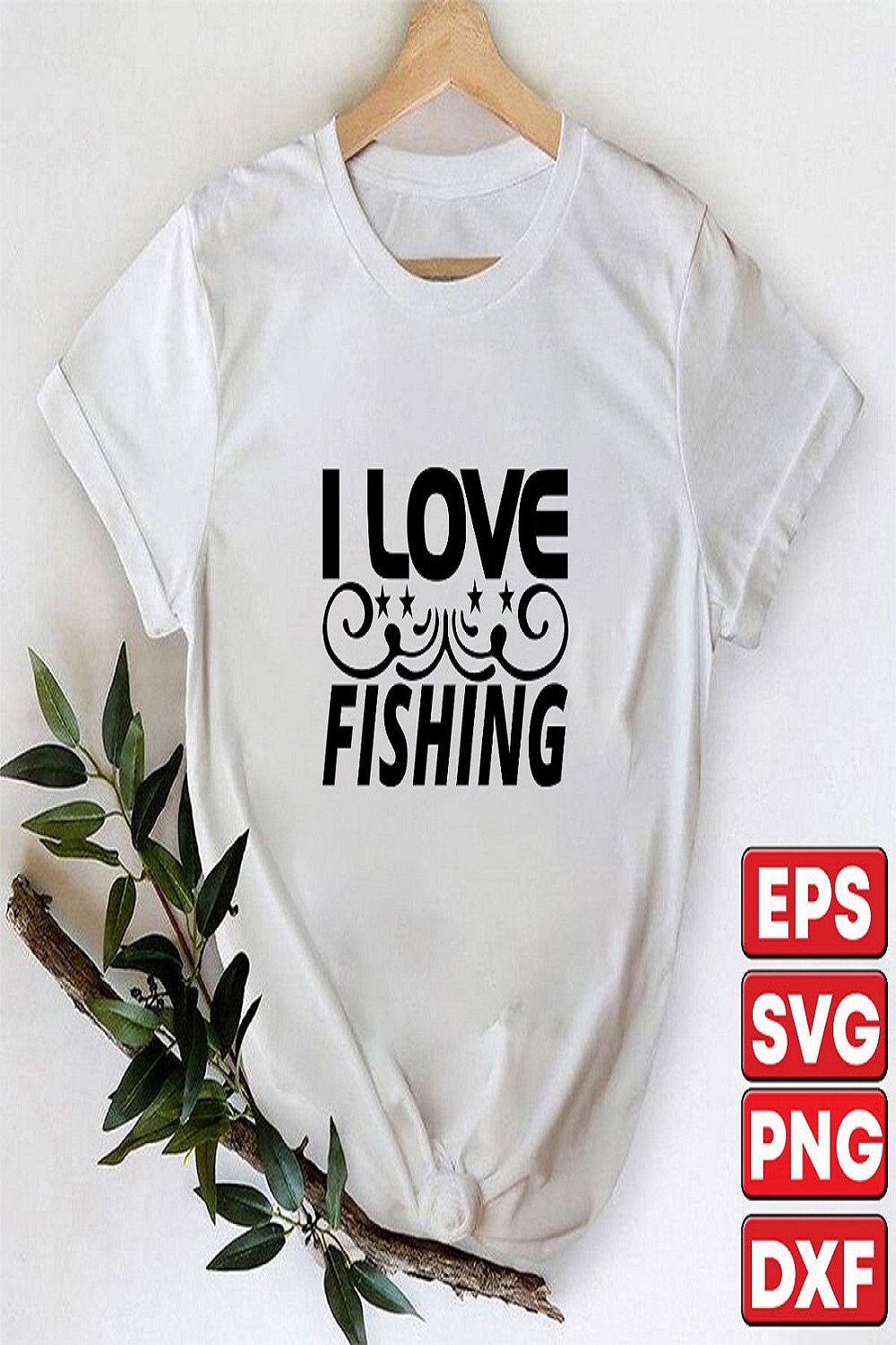 I Love fishing pinterest preview image.