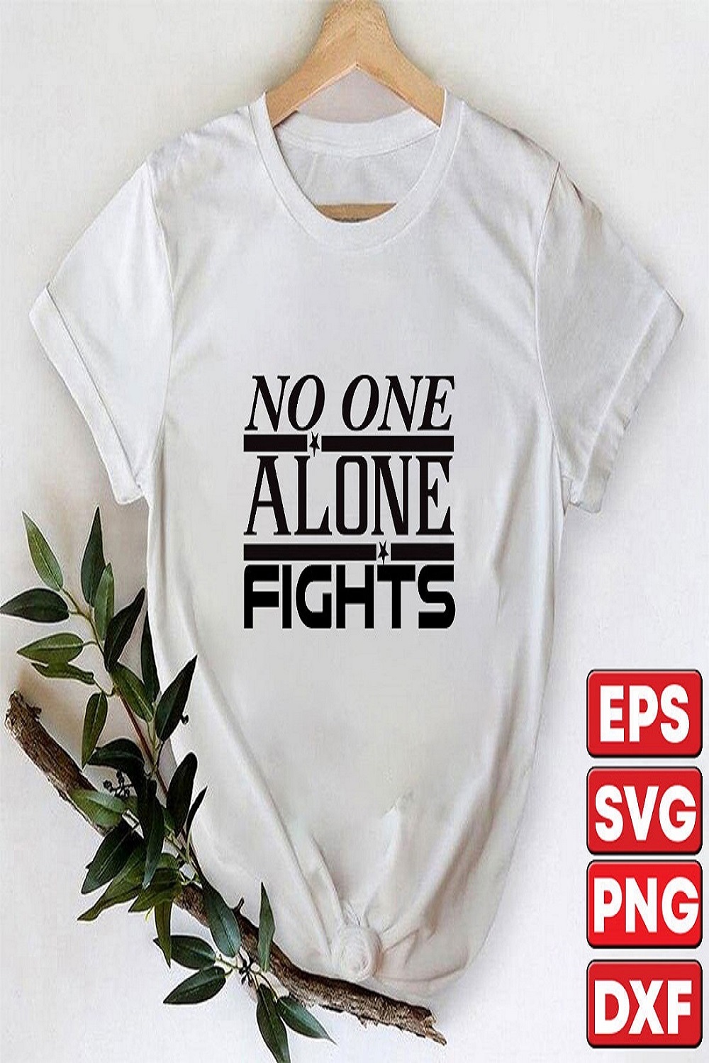 No One Alone Fights pinterest preview image.