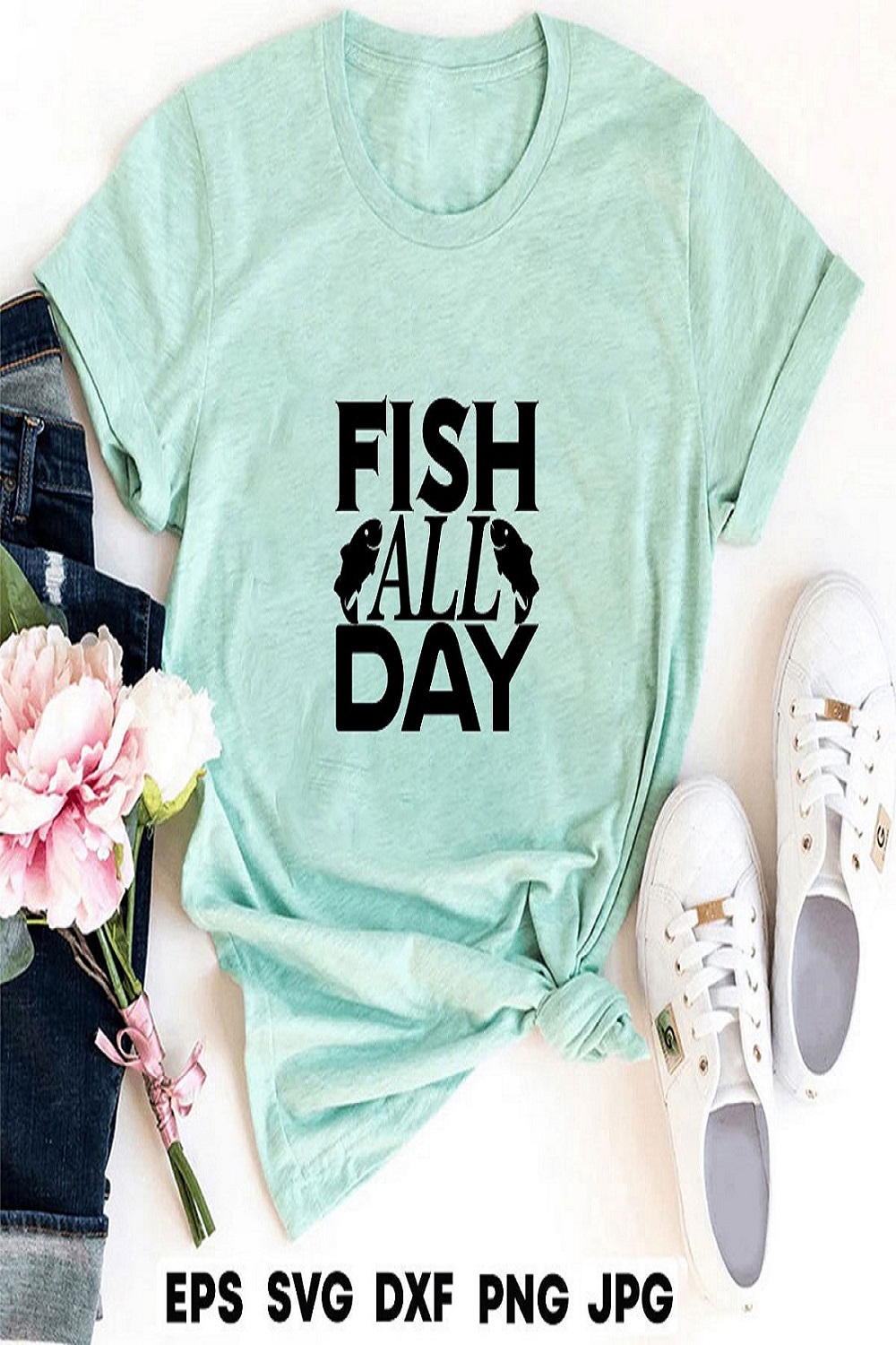 Fish all day pinterest preview image.
