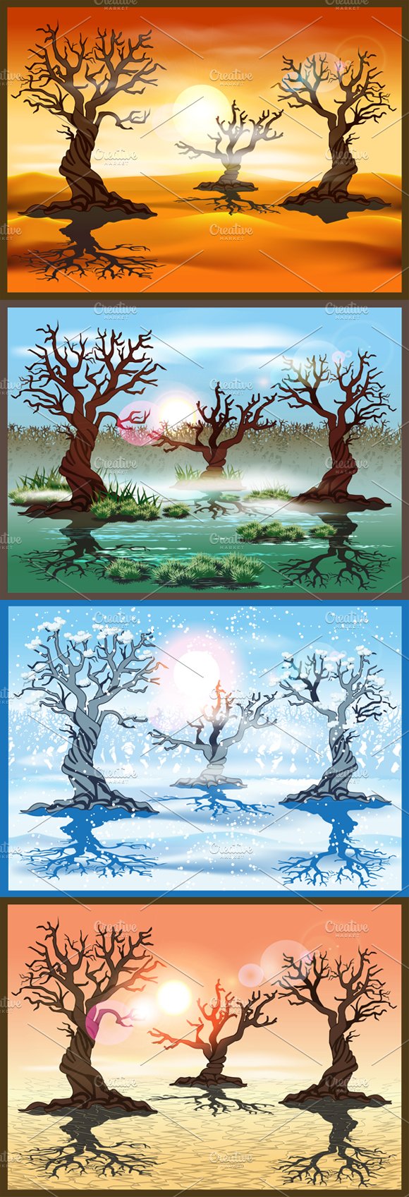 Collection of Cartoon Landscapes cover image.