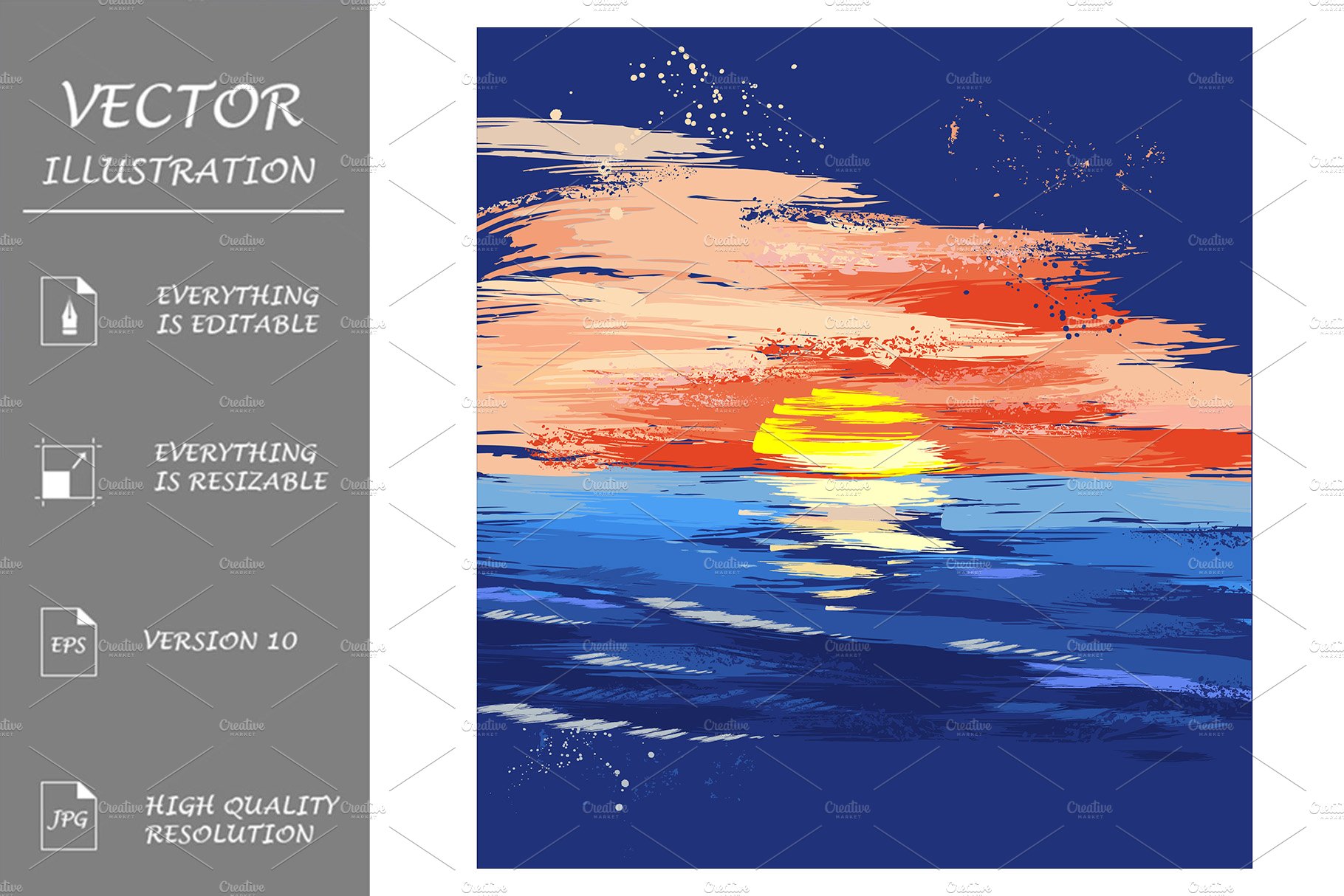 Painted Sunset on the Sea cover image.