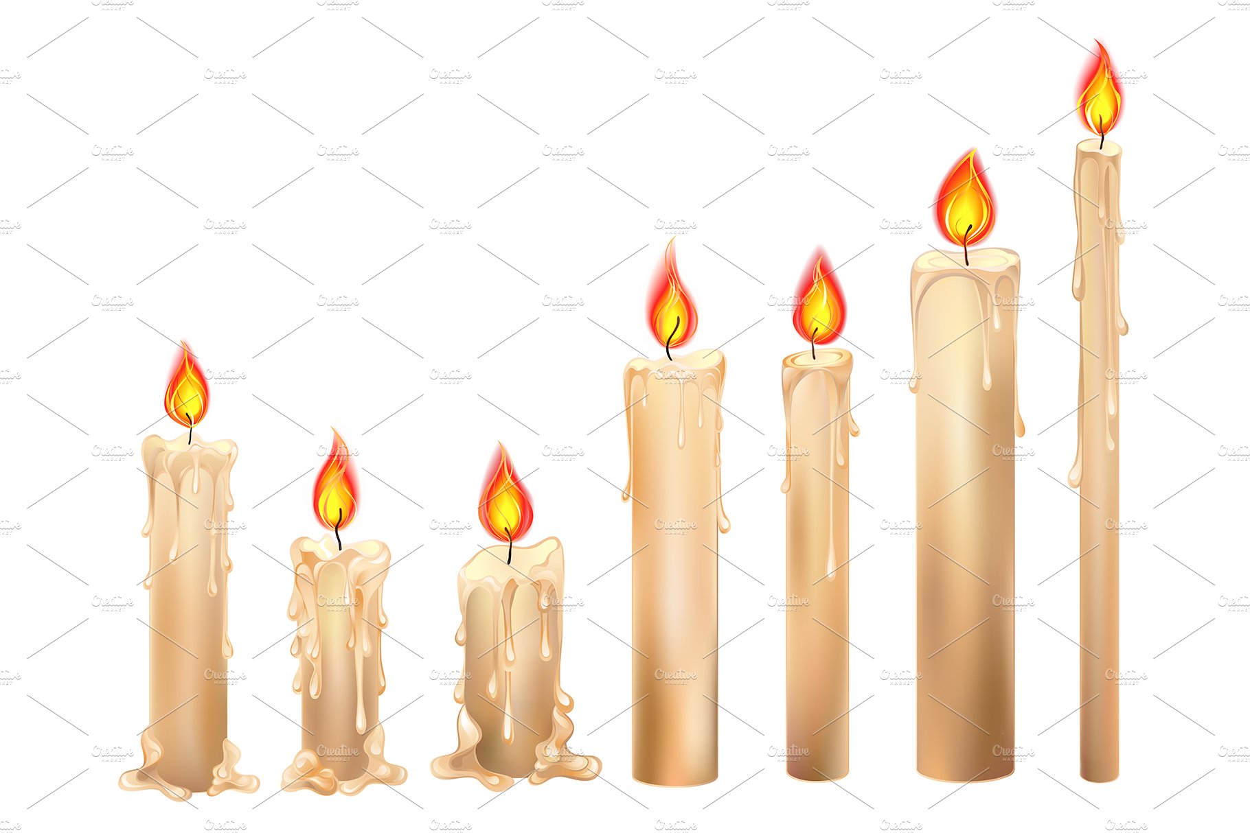 Burning Wax Candles – MasterBundles