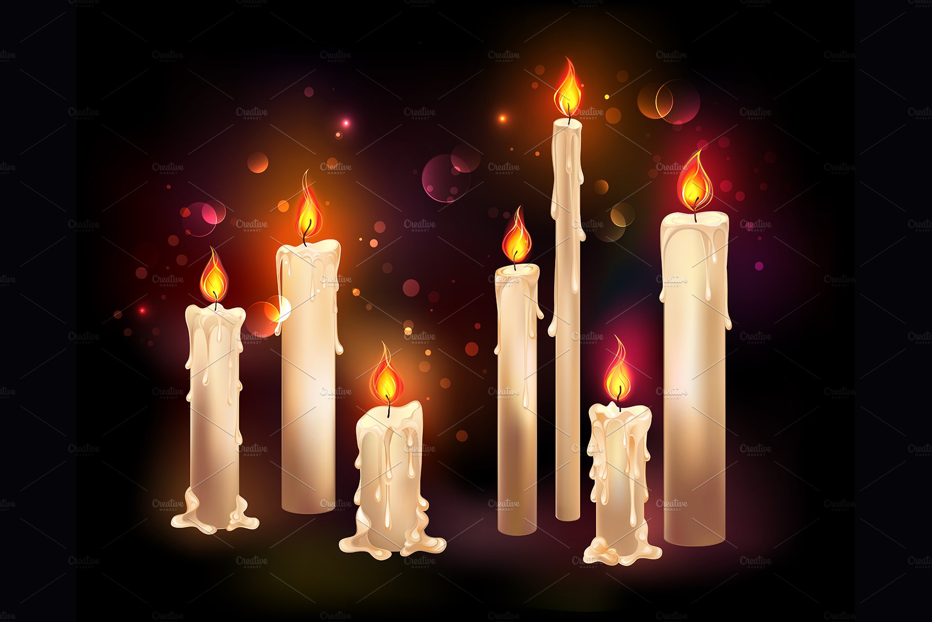 Burning Wax Candles cover image.