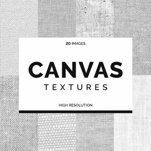 20 White Canvas Textures cover image.