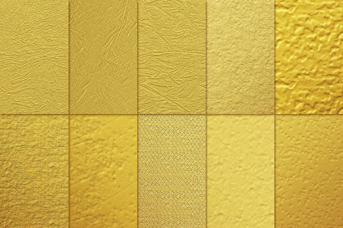 50% OFF 50 Gold Foil Textures preview image.