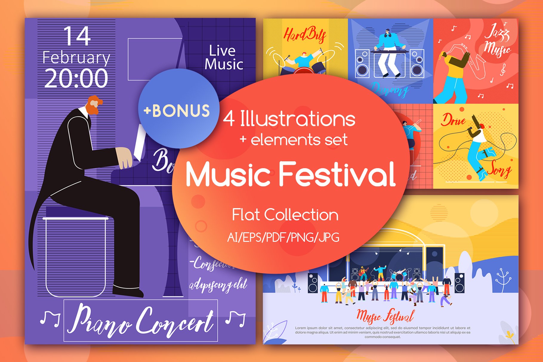 Music Festival Flat Collection cover image.