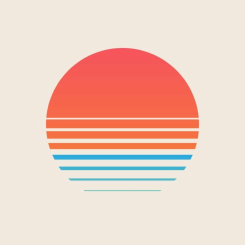 Retro sunset above the Ocean cover image.