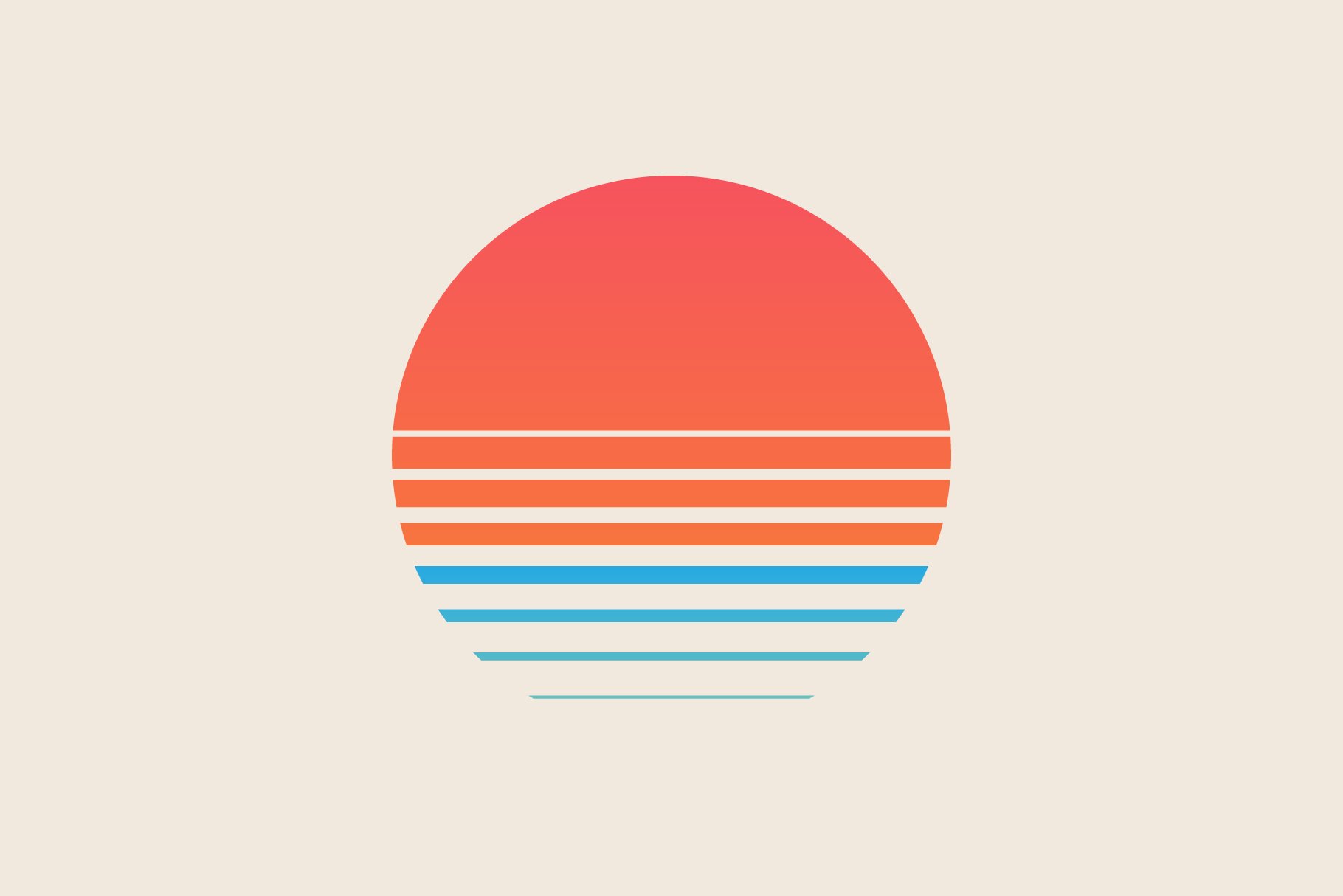 Retro sunset above the Ocean cover image.