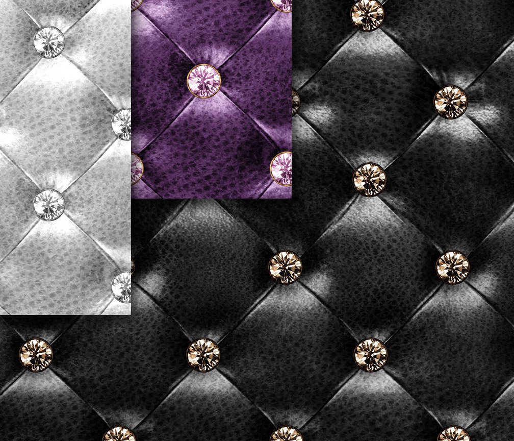 Diamond Tufted Leather Textures preview image.
