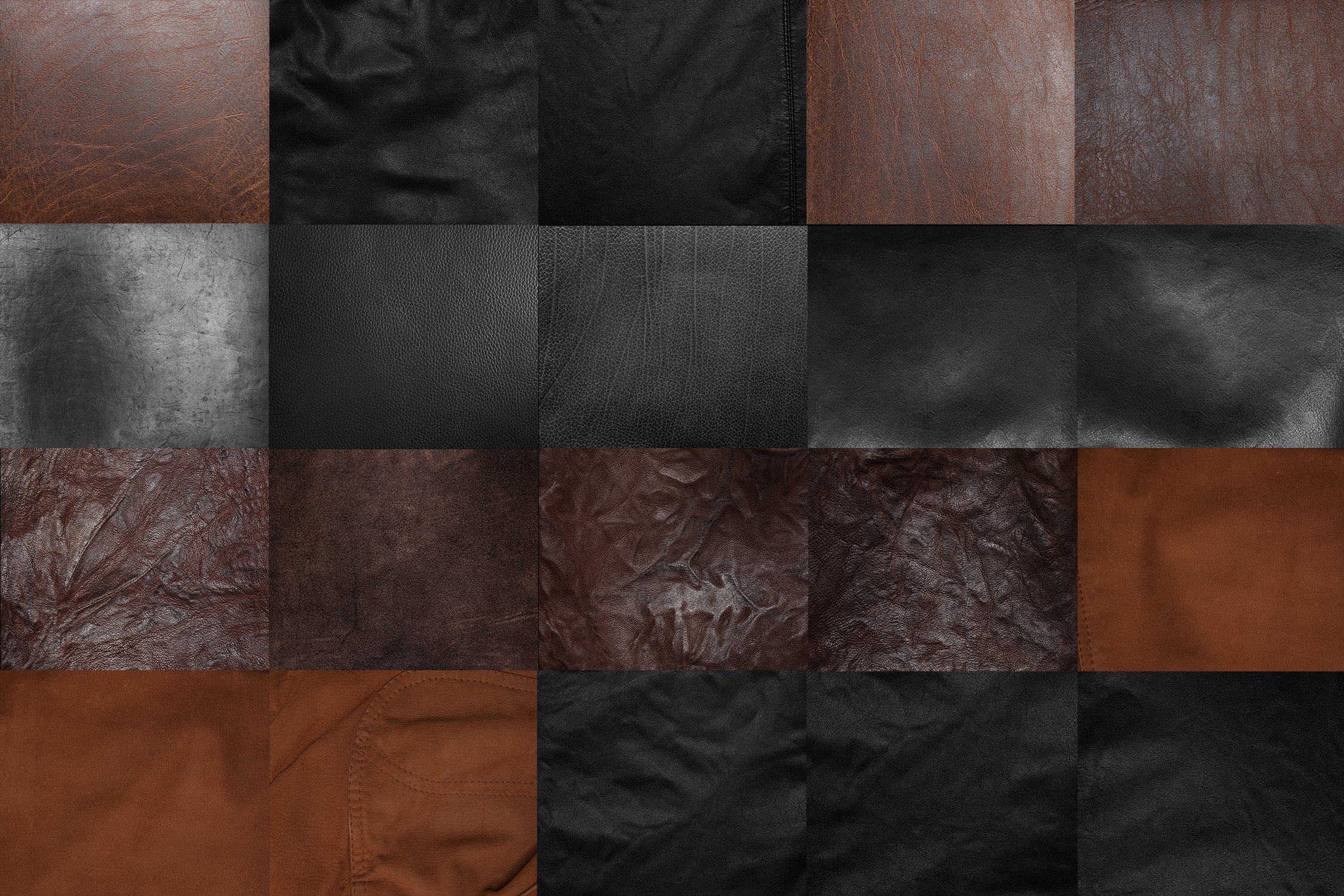20 Leather Textures preview image.