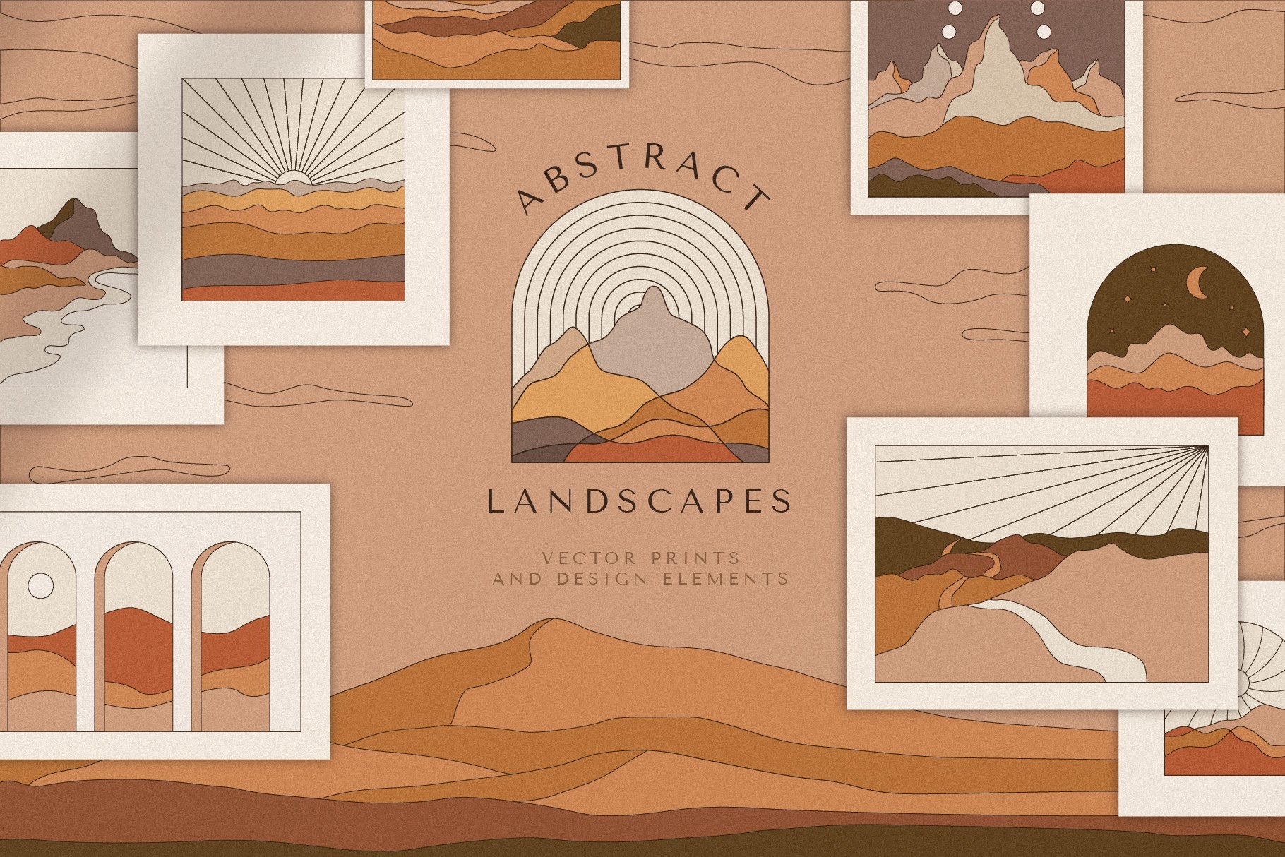 Abstract Boho Landscapes cover image.