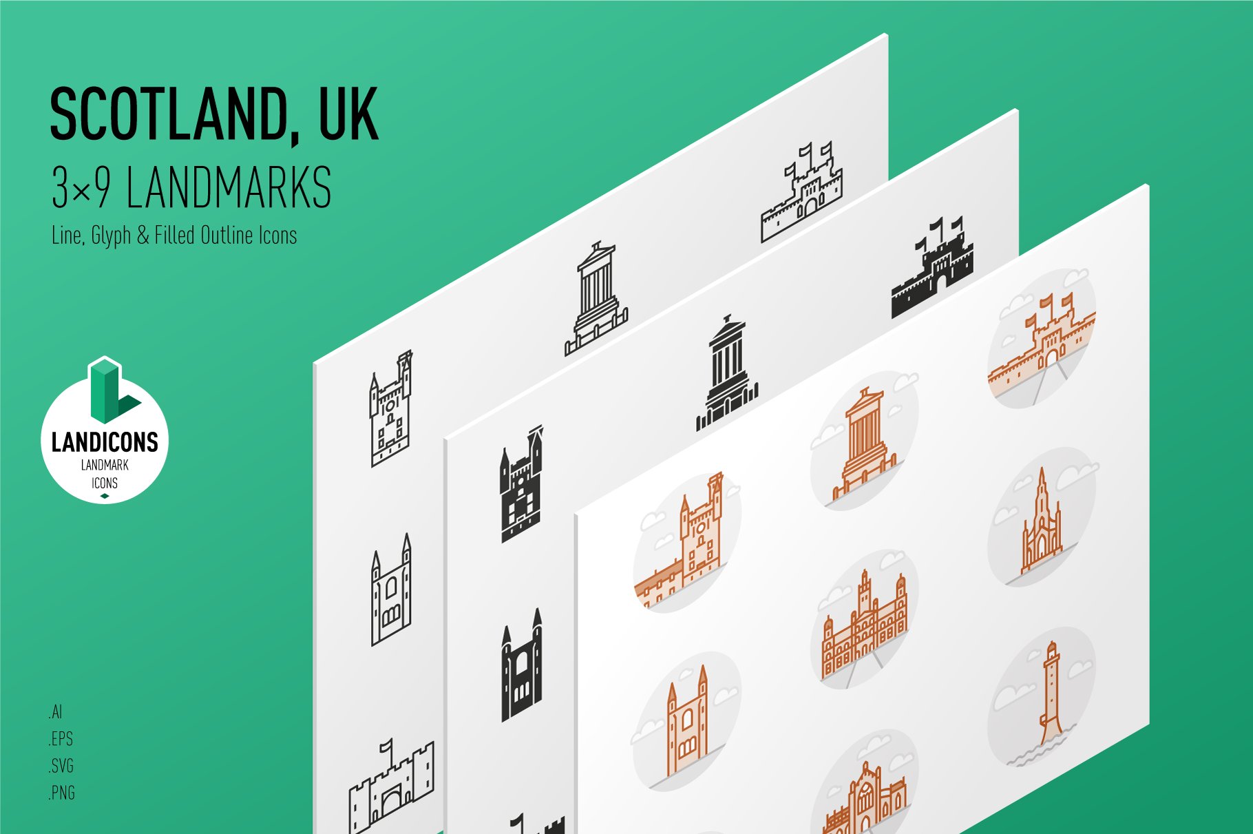 Landmarks of the UK - Scotland cover image.