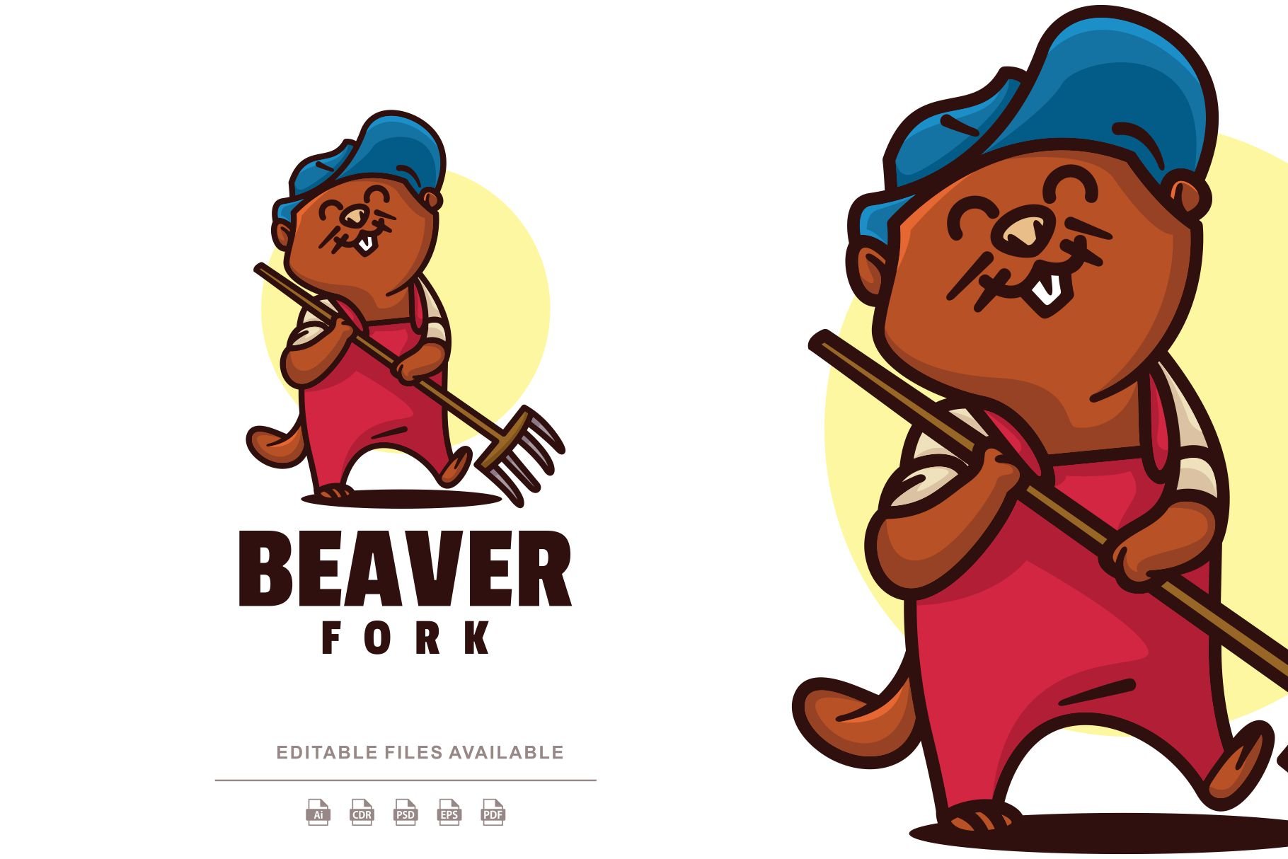 Beaver Cartoon Logo cover image.
