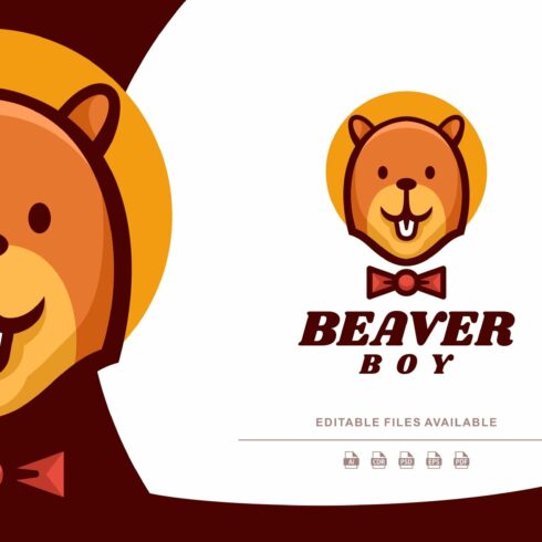 Beaver Mascot Cartoon Logo cover image.