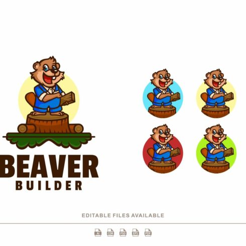 Beaver Builder Mascot Colorful Logo cover image.