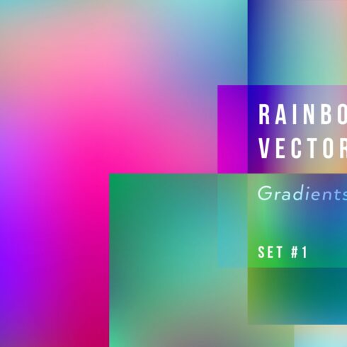 Rainbow Colorful Gradient Set Vector cover image.