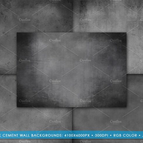 Dark Grunge Cement Wall Backgrounds cover image.