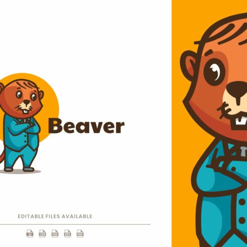 Beaver Cartoon Logo cover image.