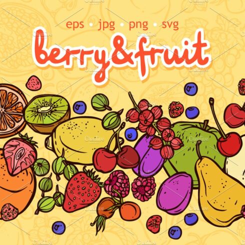 Fruit&Berry Sketch Style cover image.