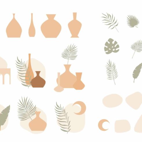 Vase Plant Boho Symbol Icon Clipart cover image.