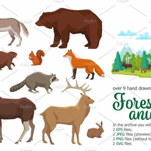 Forest Animals Set cover image.