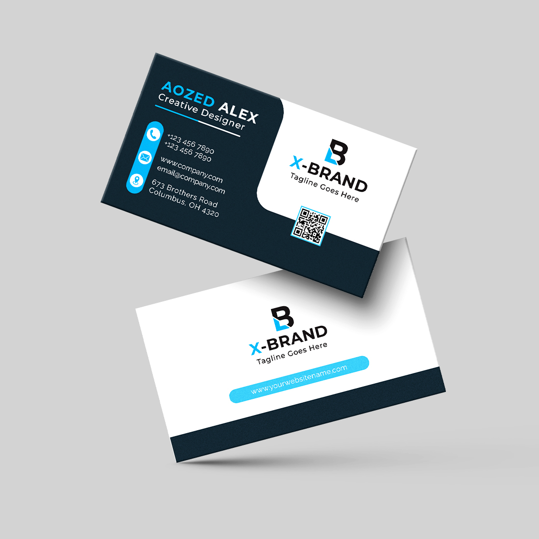 Modern Business Card Design preview image.