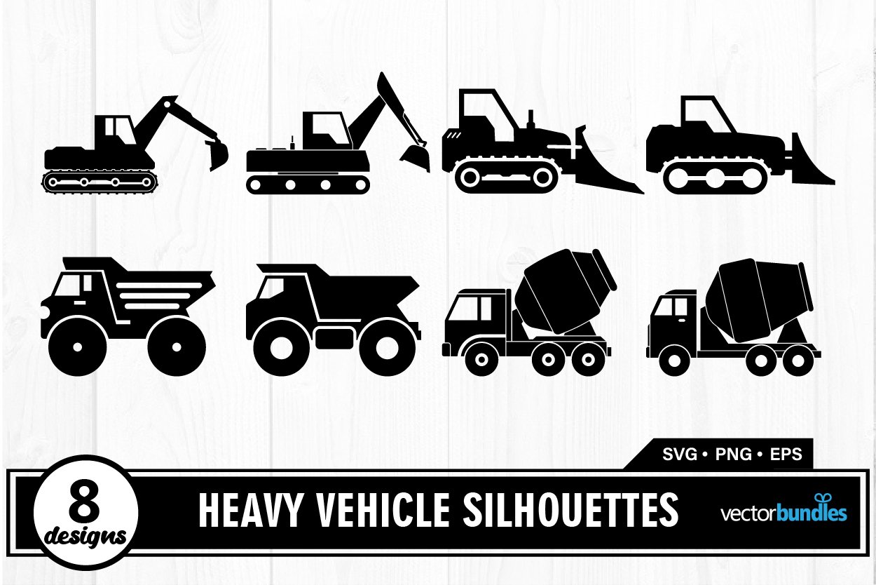 Construction vehicle silhouette cover image.