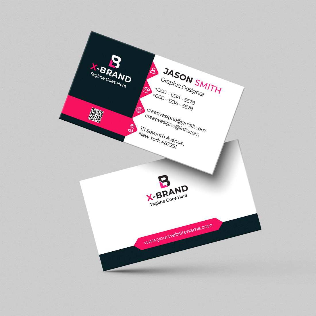 Corporate modern Business Card Design Templates preview image.