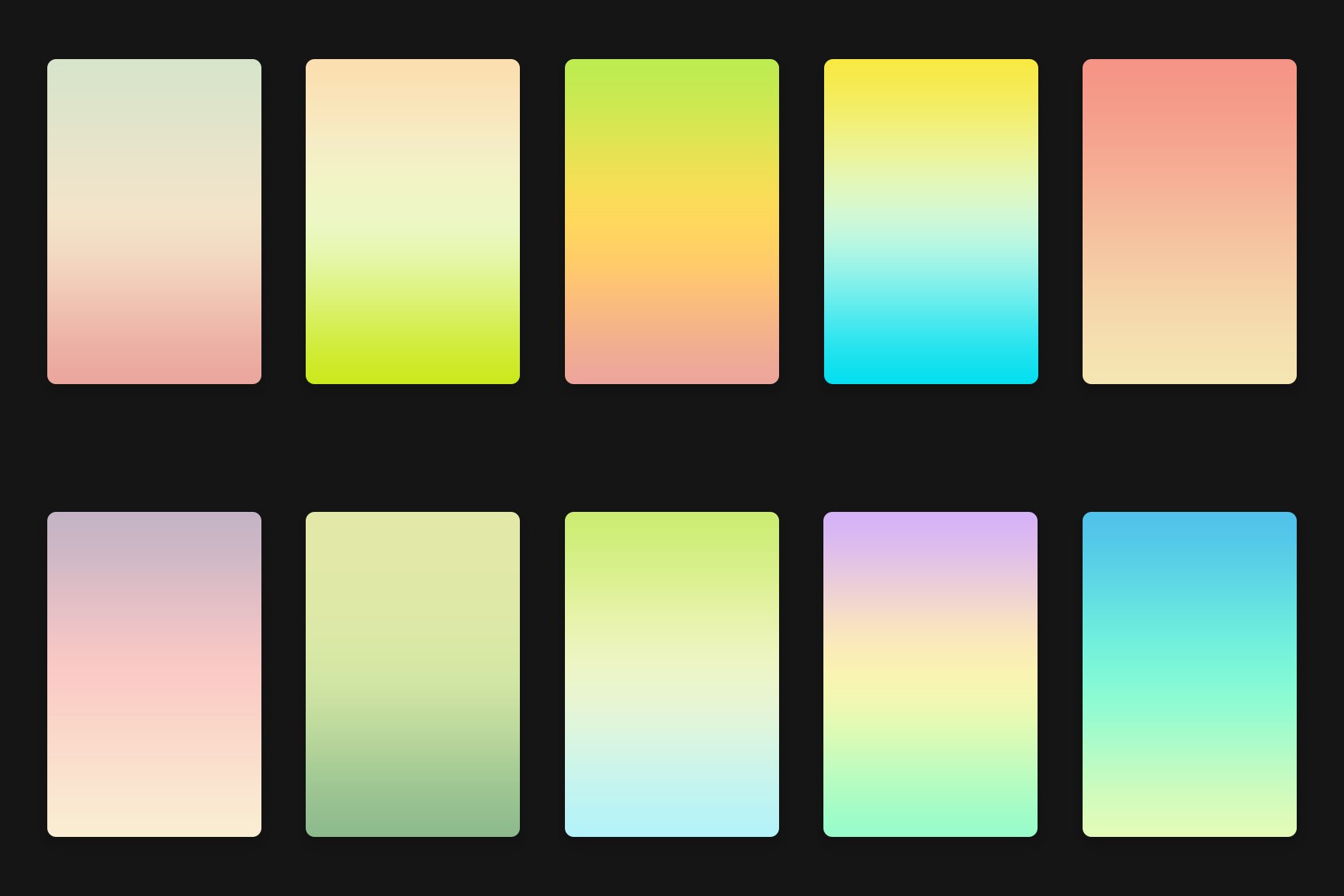 Spring Gradients preview image.