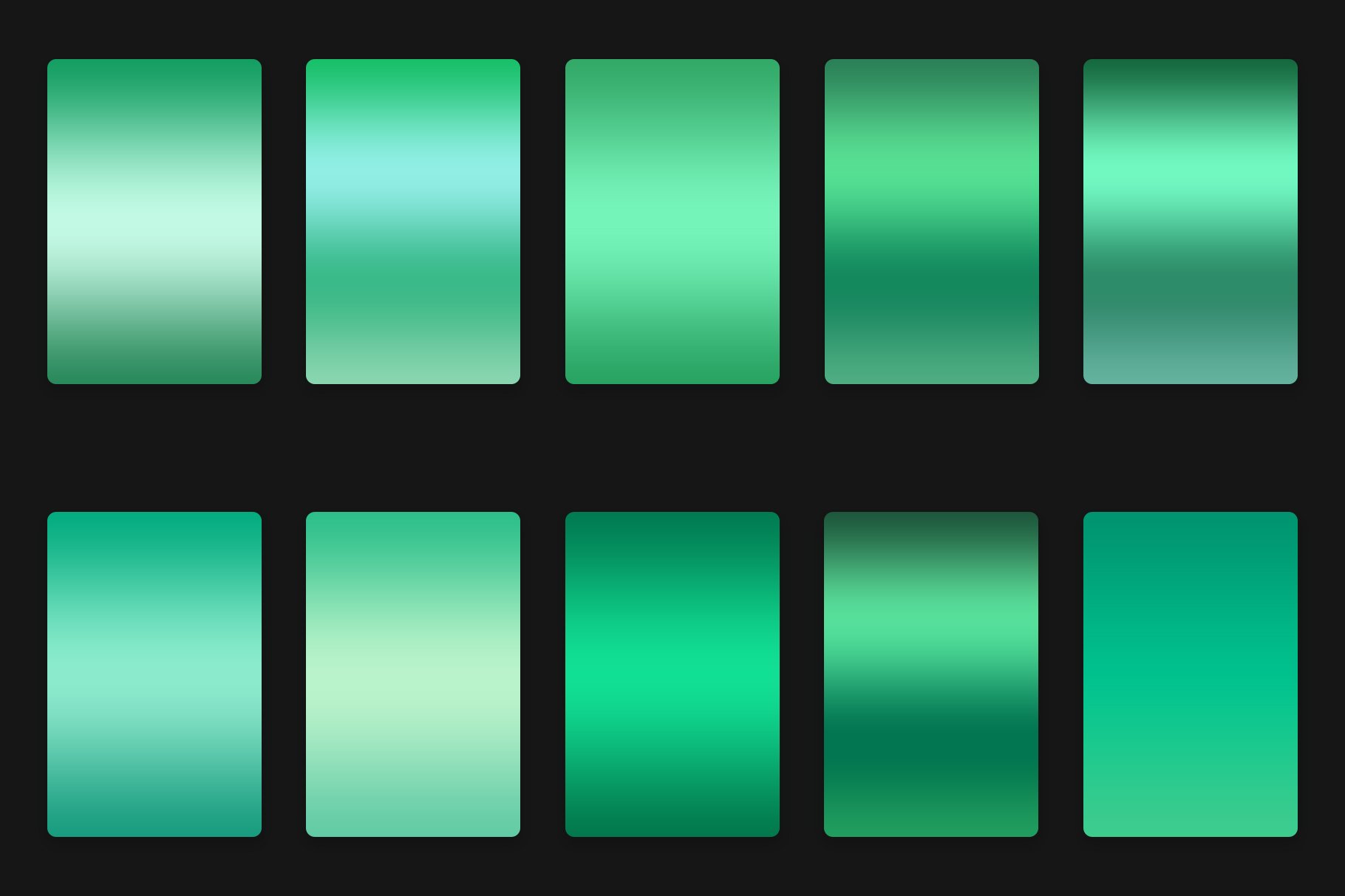 Green Beryl Gradients preview image.