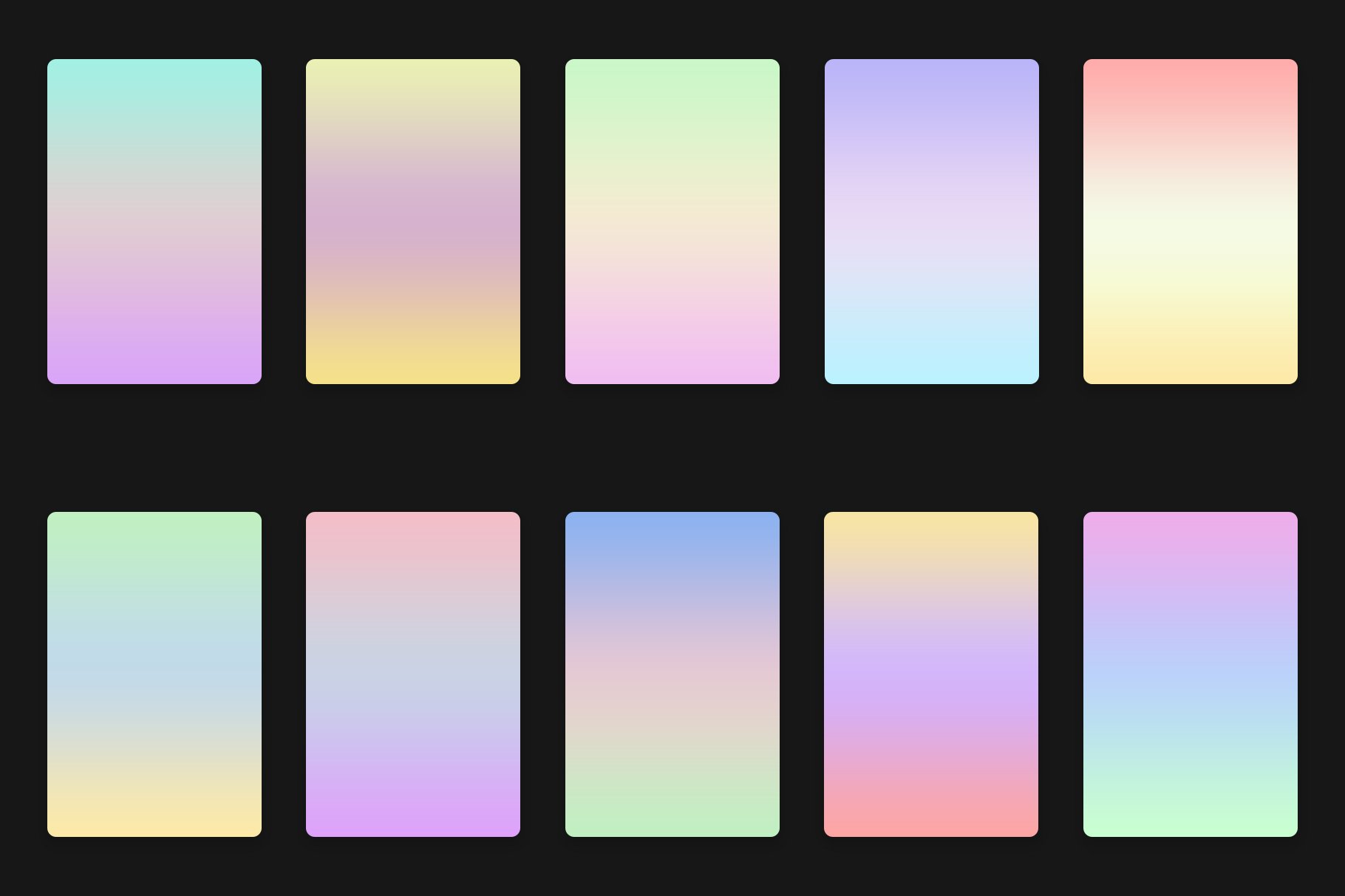 Soft Color Abstract Gradients preview image.