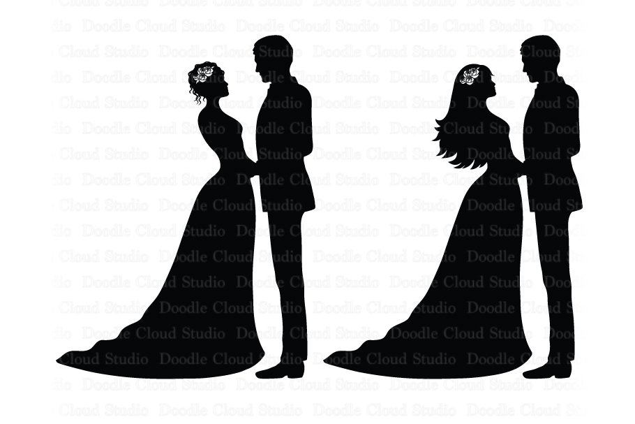 Wedding SVG, Bride and Groom SVG. – MasterBundles