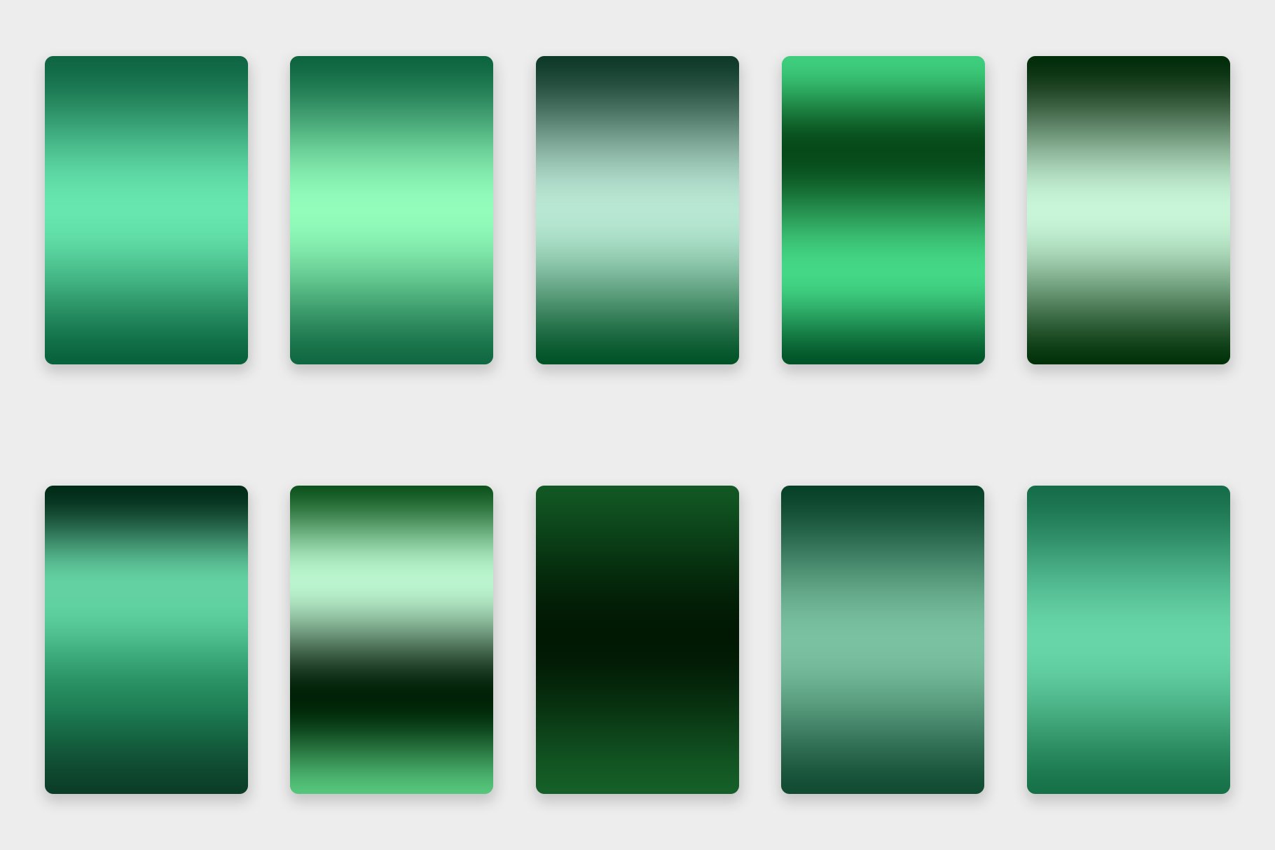 Emerald Green Gradients preview image.