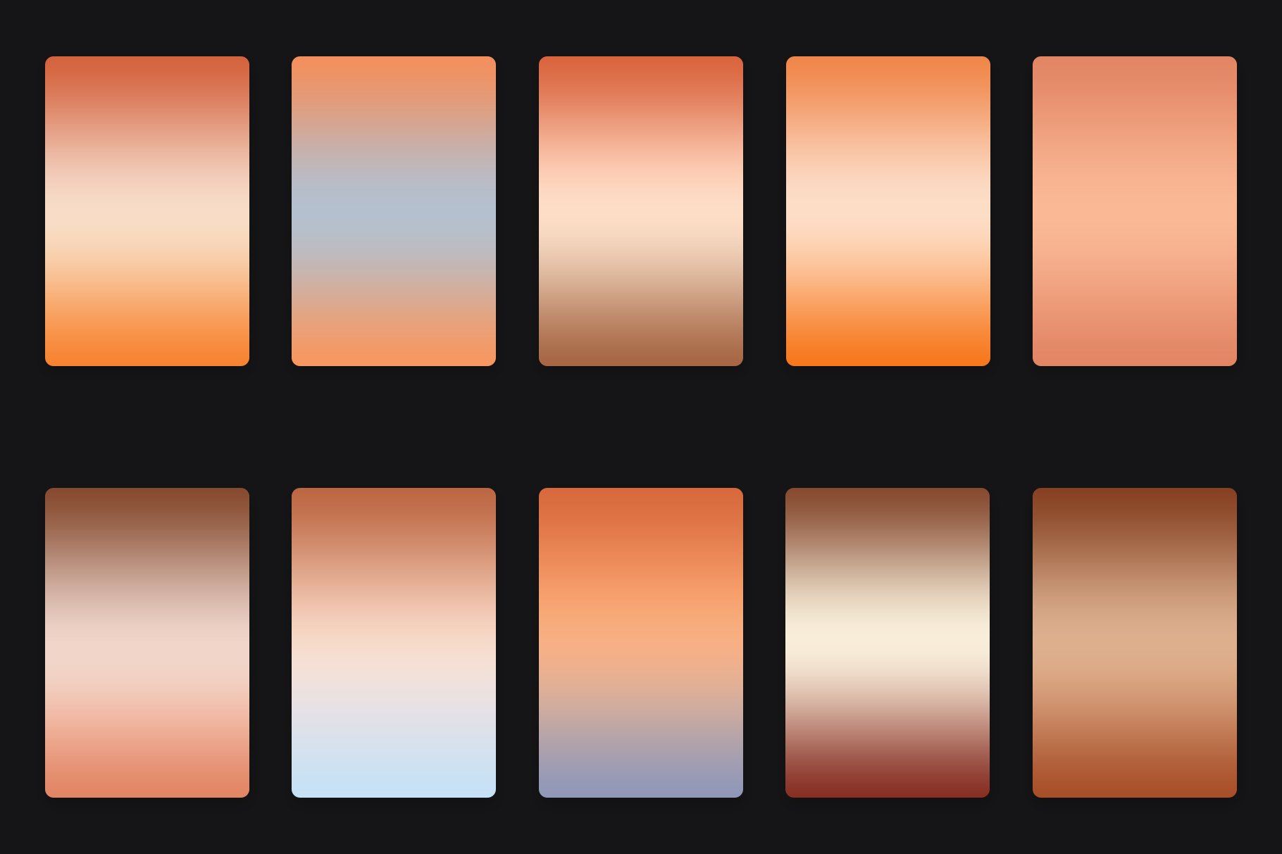 Terracotta Color Gradients preview image.