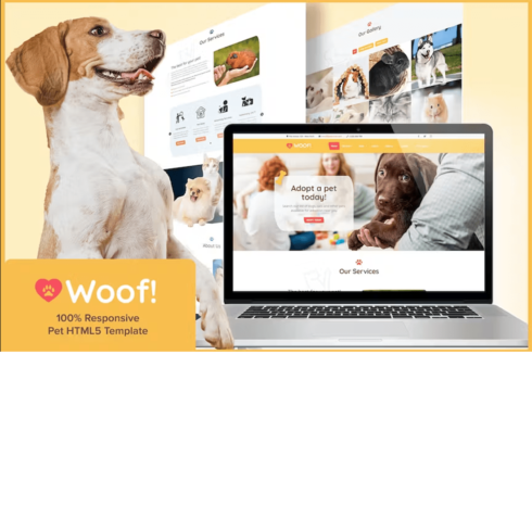 Free Pet Animal Website Template cover image.