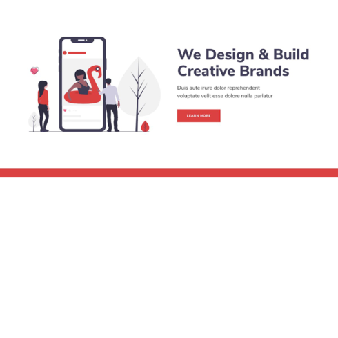Free Digital Agency Website Template cover image.