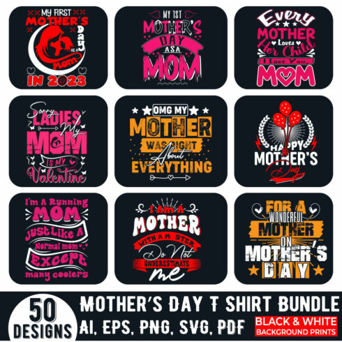 Mother day t shirt design cover image.